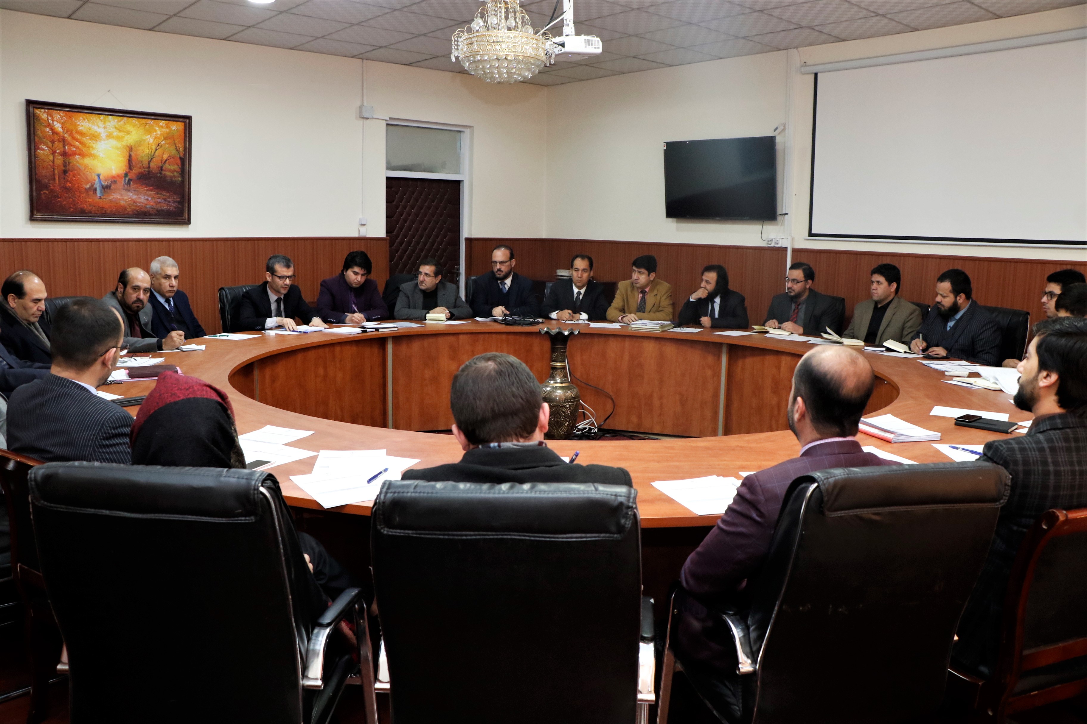 د لوړو زده کړو وزارت د رهبرۍ شورا غونډه