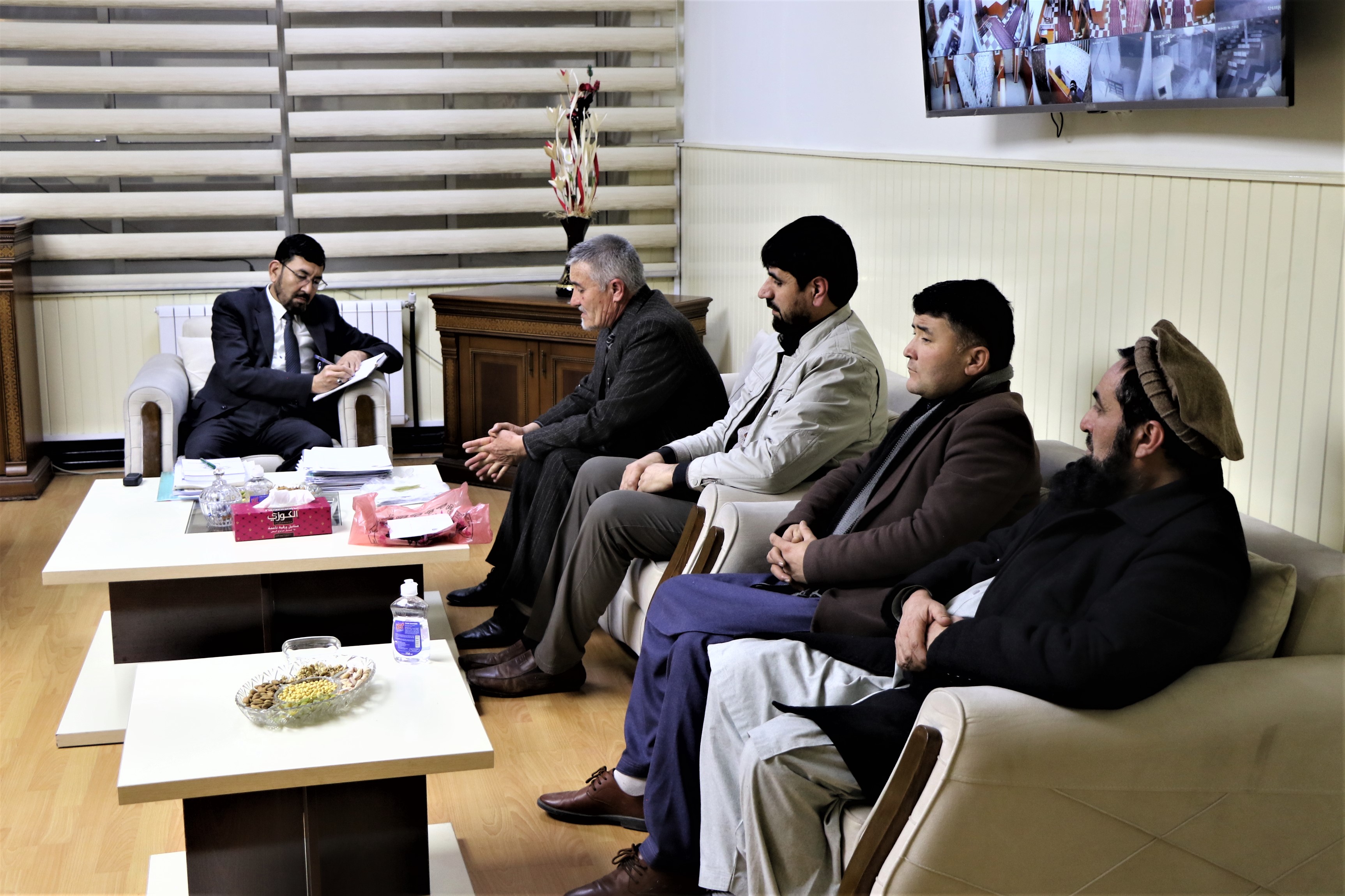 دیدار وزیر تحصیلات عالی با هیات رهبری پوهنتون بغلان 