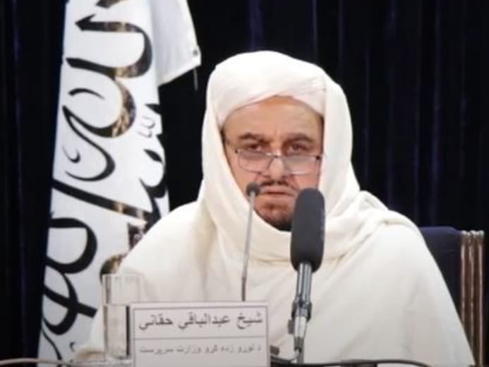 نکات عمده صحبت های مولوی عبدالباقی حقانی سرپرست وزارت تحصیلات عالی در کنفرانس خبری